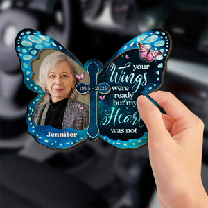 Always Beside You - Personalized Butterfly Car Visor Clip