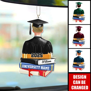 Personalized Graduation Class Senior Graduate Gift Acrylic Car Ornament