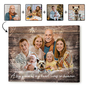 Family Portrait With Deceased Loved One, Add Deceased Love One To Photo,Combine Photos Canvas