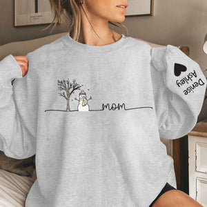 Christmas Snowman Family Personalized Sweatshirt