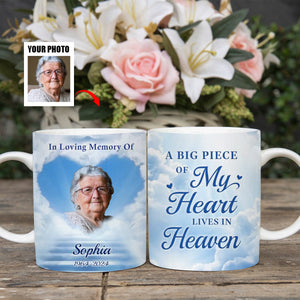 Custom Photo Your Spirit Lives On - Memorial Personalized Custom Mug