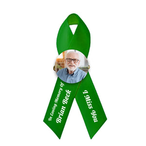 Memorial Photo In Loving Memory Personalized Ribbons