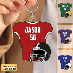 Personalized Basketball , Soccer ,American football Acrylic Keychain