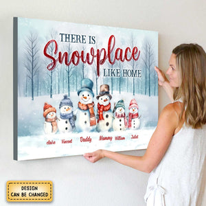 Personalized Family There's Snowplace Like Home Poster