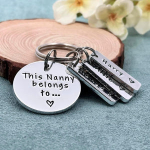 This Mummy Belongs To Personalised Family Keychain