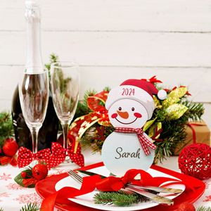 Christmas Is Where Cutest Snowman Of All - Personalized Snowman Table Decoration