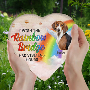 Custom Photo You Were My Favourite Hello And My Hardest Goodbye - Personalized Custom Heart Shaped Memorial Stone