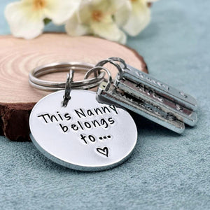 This Mummy Belongs To Personalised Family Keychain