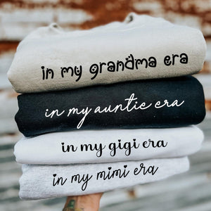 Personalized In My Auntie Era Grandma Era Sweatshirt