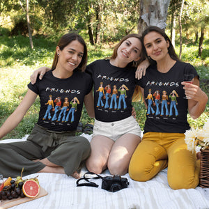 BESTIES,We Were Having Fun-Personalized Pure Cotton T-Shirt