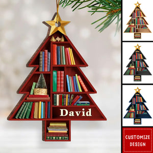 Books Are The Mirrors Of The Soul - Personalized Ornament  - Christmas Gift For Book Lovers