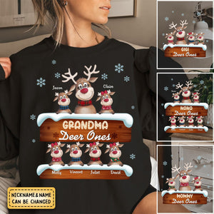 Personalized Grandma's Deer Ones Sweatshirt