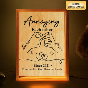 Personalized Couple Frame Light Box - Gift Idea For Couple/ Anniversary - Annoying Each Other