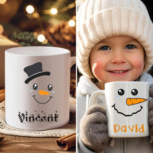 Personalized Snowman Christmas Mug