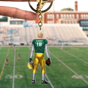 Personalized Keychain Gifts For Football Player