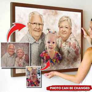 Personalized Poster-Add to photo, add someone to photo, photo family poster, memorial poster