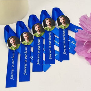 Memorial Photo In Loving Memory Personalized Ribbons