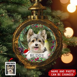 Custom Photo Your Furry Friend Always Lights Up Your Day - Dog & Cat Personalized Candlelight Lantern Ornament