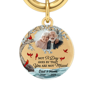 Custom Photo Memorial Cardinal Personalized Two-Tone Bracelet