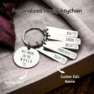 This Mummy Belongs To Personalised Family Keychain