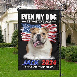 Custom Photo Even My Dogs Are Waiting For You 2024-Personalized Garden Flag