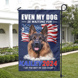 Custom Photo Even My Dogs Are Waiting For You 2024-Personalized Garden Flag