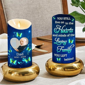 In My Heart Forever Personalized Memorial LED Candle