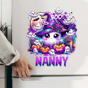 Grandma Ghost Boo! Personalized Holloween Decal