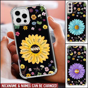 Personalized Mother's Day Gift For Grandma Mom Flower Space Phone case