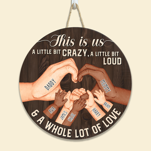 Personalized Round Wood Sign This Is Us