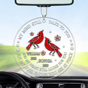 My Soul Knows You Are At Peace - Memorial Personalized Custom Car Ornament