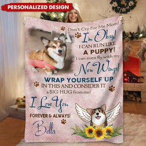 Custom Unique Pet Loss Blanket Dog Remembrance Sympathy Gift For Dog Lovers