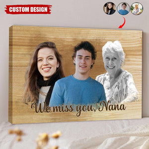 Add Deceased Love One To Photo, Custom Combine Photos Canvas