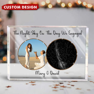 Personalized The Night We Met Star Map Acrylic Plaque, Wedding Gift, Anniversary Gift For Couple