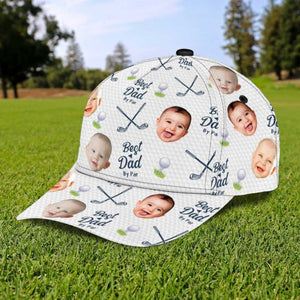 Best Dad By Par Upload Photo Personalized Cap