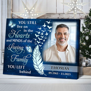 Custom Sympathy Gift for Loss of Loved Ones Personalized Memorial Canvas/Poster