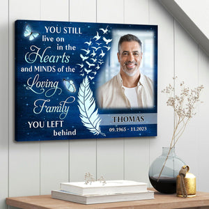 Custom Sympathy Gift for Loss of Loved Ones Personalized Memorial Canvas/Poster