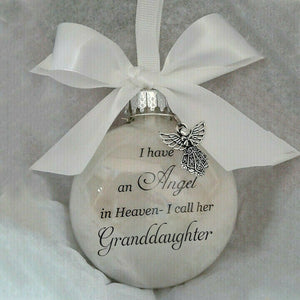 I Have An Angel In Heaven - Christmas Ornaments Feather Ball, Memorial Ornament