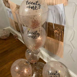 Personalized Sequined Balloons Birthday Party Decorations