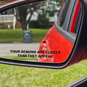 Personalized Car Mirror Motivational Quote Decal/Sticker