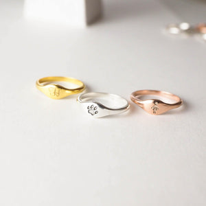 Personalized Symbols, Capital Letter Ring, Stacked Ring Gift For Her, Mother, Bridesmaid, Girlfriend