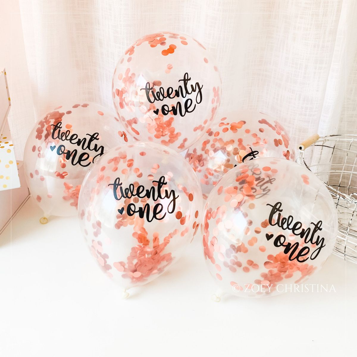 Personalized Sequined Balloons Birthday Party Decorations