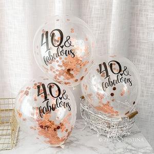 Personalized Sequined Balloons Birthday Party Decorations