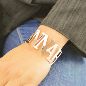 Personalized Adjustable Name Bangle