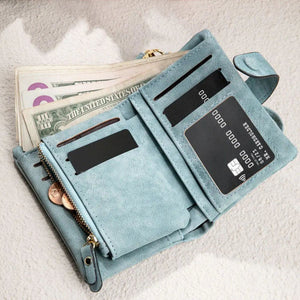 Personalized Memorial Wings Photo Leather Wallet Card Holder