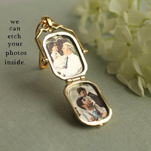 Personalised Antigue Medallion necklace with photograph-Mourning gift