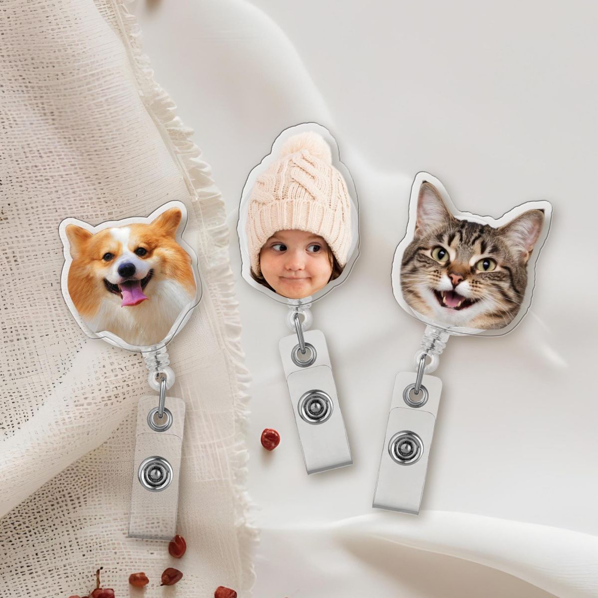 Personalized Funny Pet Badge Reel