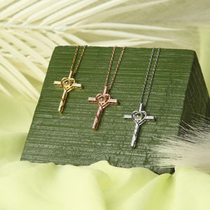 Personalized Memorial Cross Projection Necklace