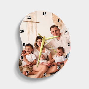 Personalized Photo Acrylic Hanging Wall Clock Gift For Family