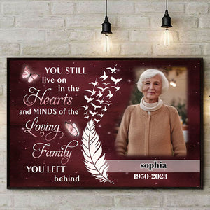 Custom Sympathy Gift for Loss of Loved Ones Personalized Memorial Canvas/Poster